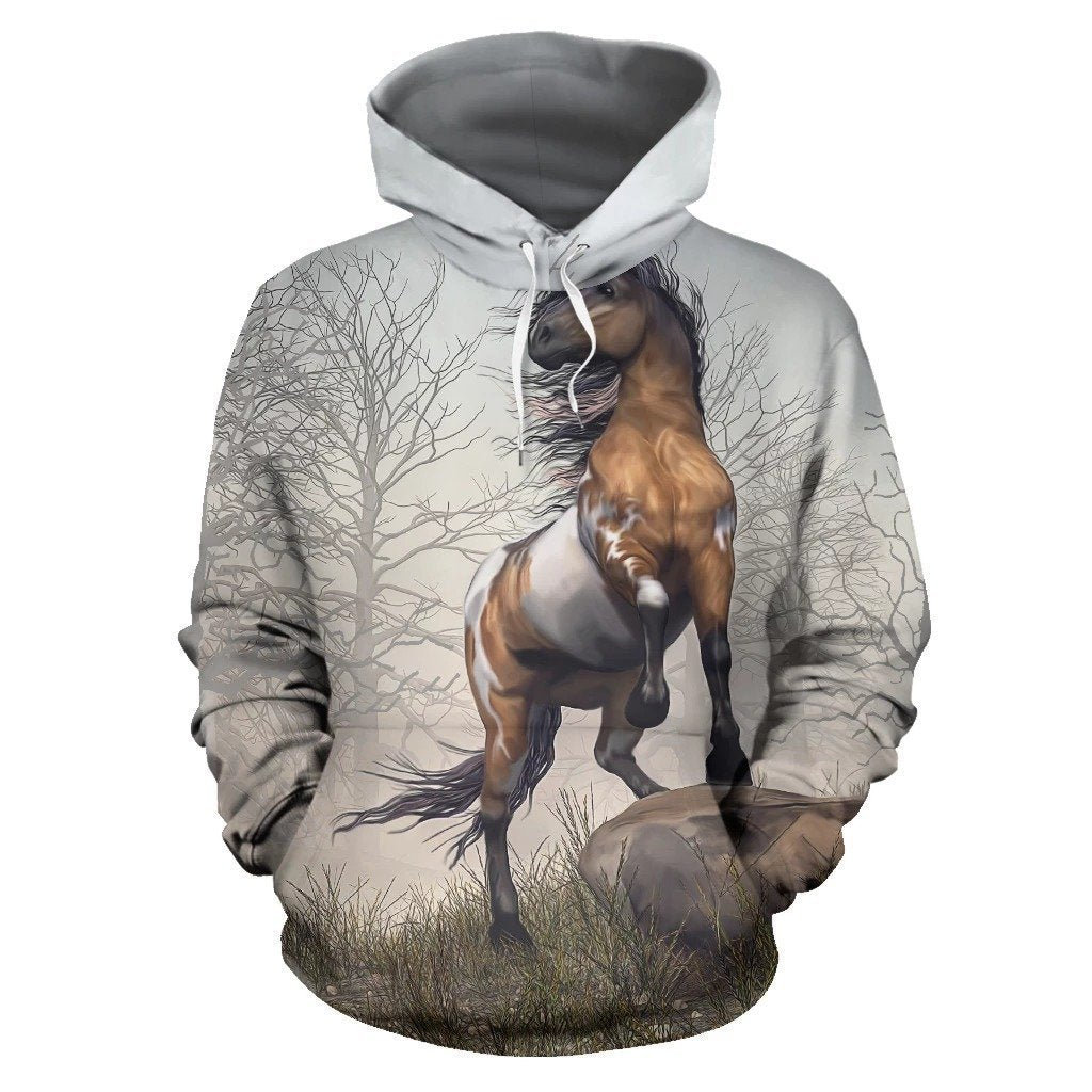 3D All Over Print Horse Hoodie NM120813 For Men and Women - OwlOhh