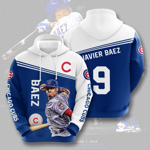 Sports Team Javier Baez Chicago Cubs No684 Pullover 3D Hoodie -  OwlOhh - Owl Ohh