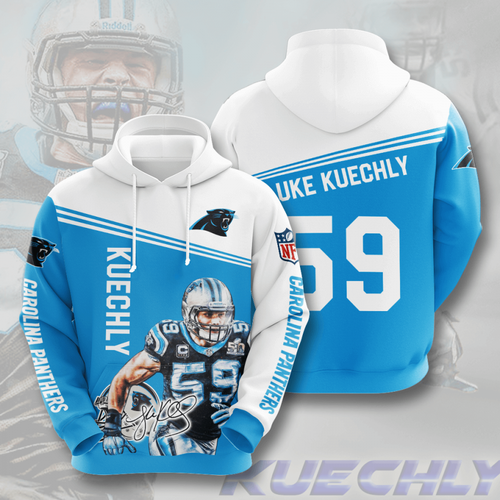 Amazon Sports Team Luke Kuechly Carolina Panthers No935 Pullover 3D Hoodie  – OwlOhh