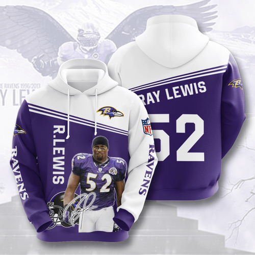 Amazon Sports Team Ray Lewis Baltimore Ravens No923 Pullover 3D Hoodie  – OwlOhh