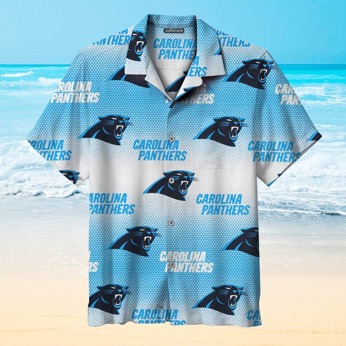 Carolina Panthers Butterflies Hawaiian Shirt And Short