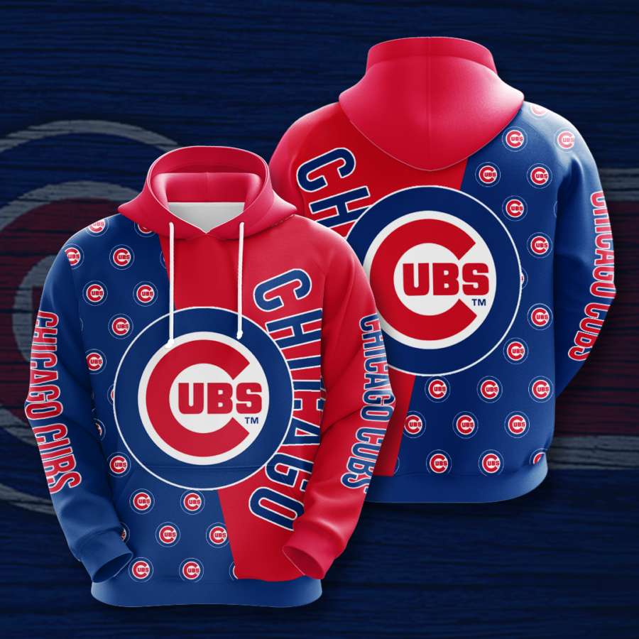 Personalized Chicago Cubs No360 Custom Pullover 3D Hoodie - OwlOhh
