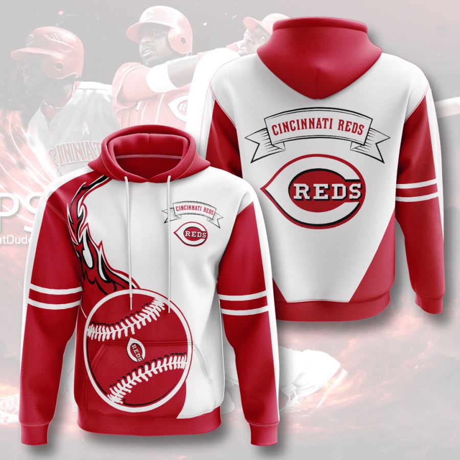 Sports Team Cincinnati Reds No344 Pullover 3D Hoodie - OwlOhh - Owl  Ohh