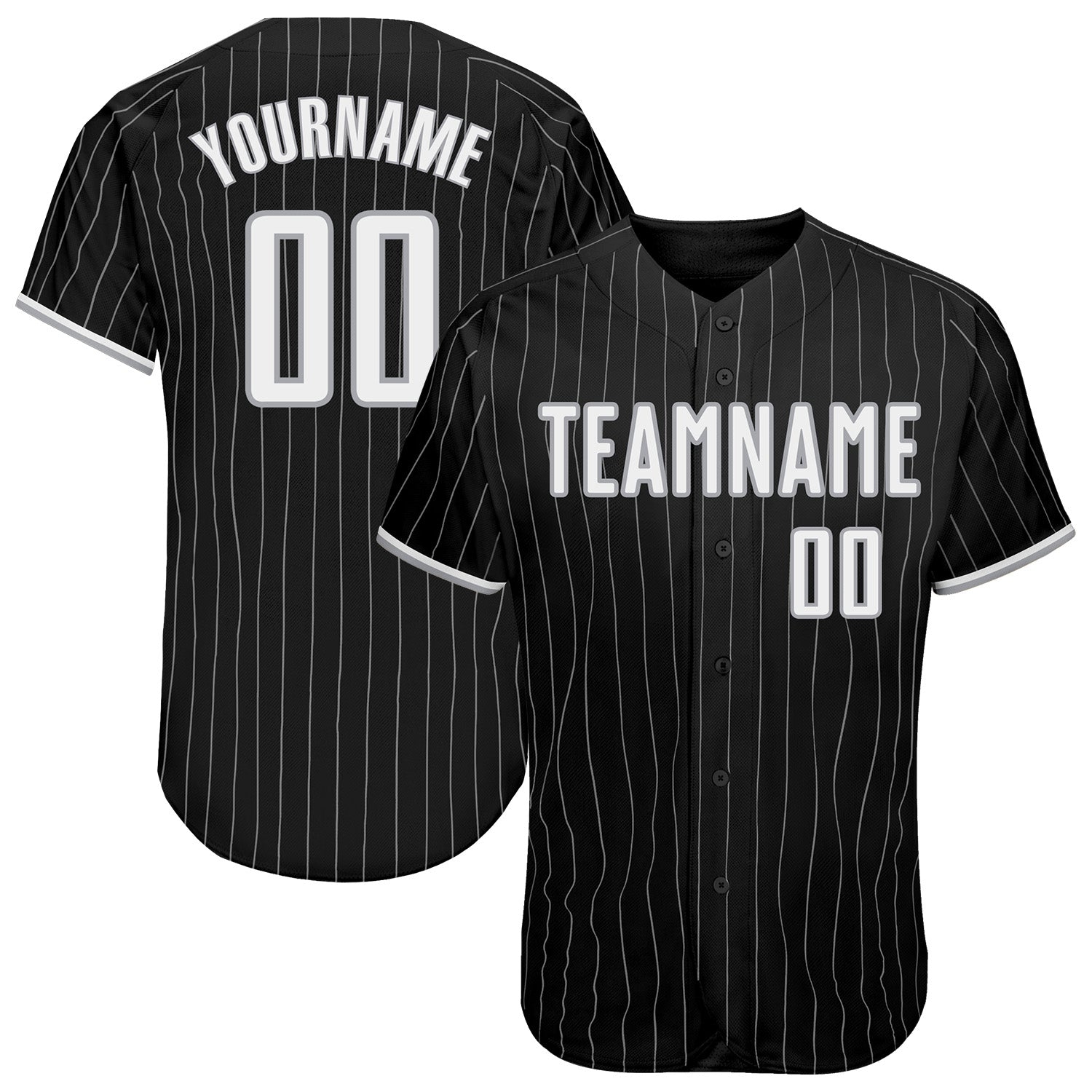 Knit Baseball Jersey - White Pinstripe – I Love Ugly US