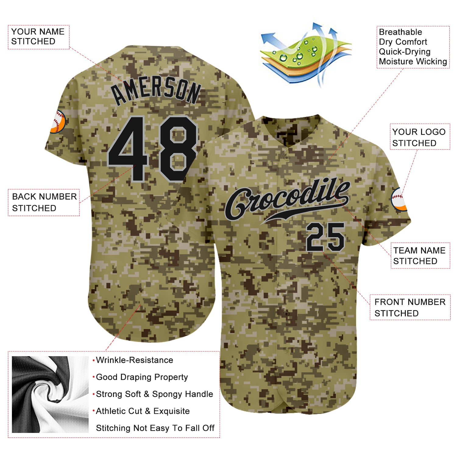 Youth Majestic San Diego Padres Customized Authentic Camo