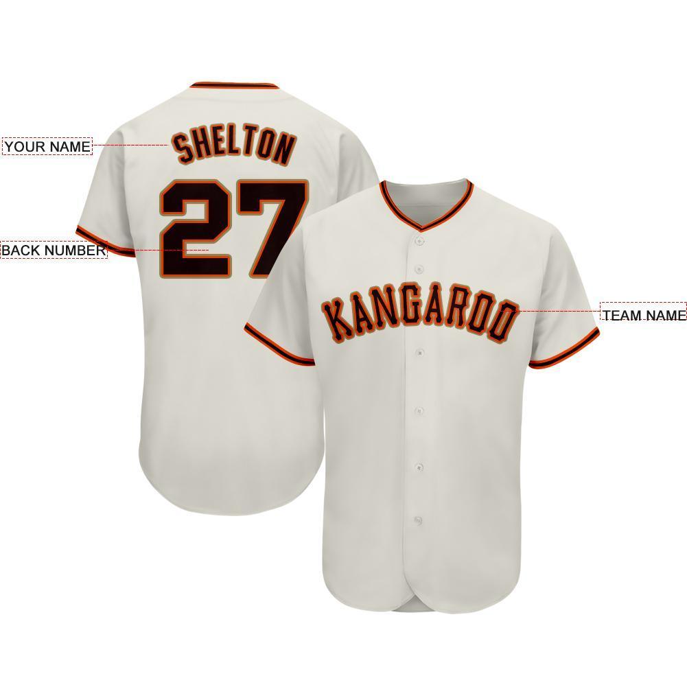 Custom Baseball Jersey Black Orange