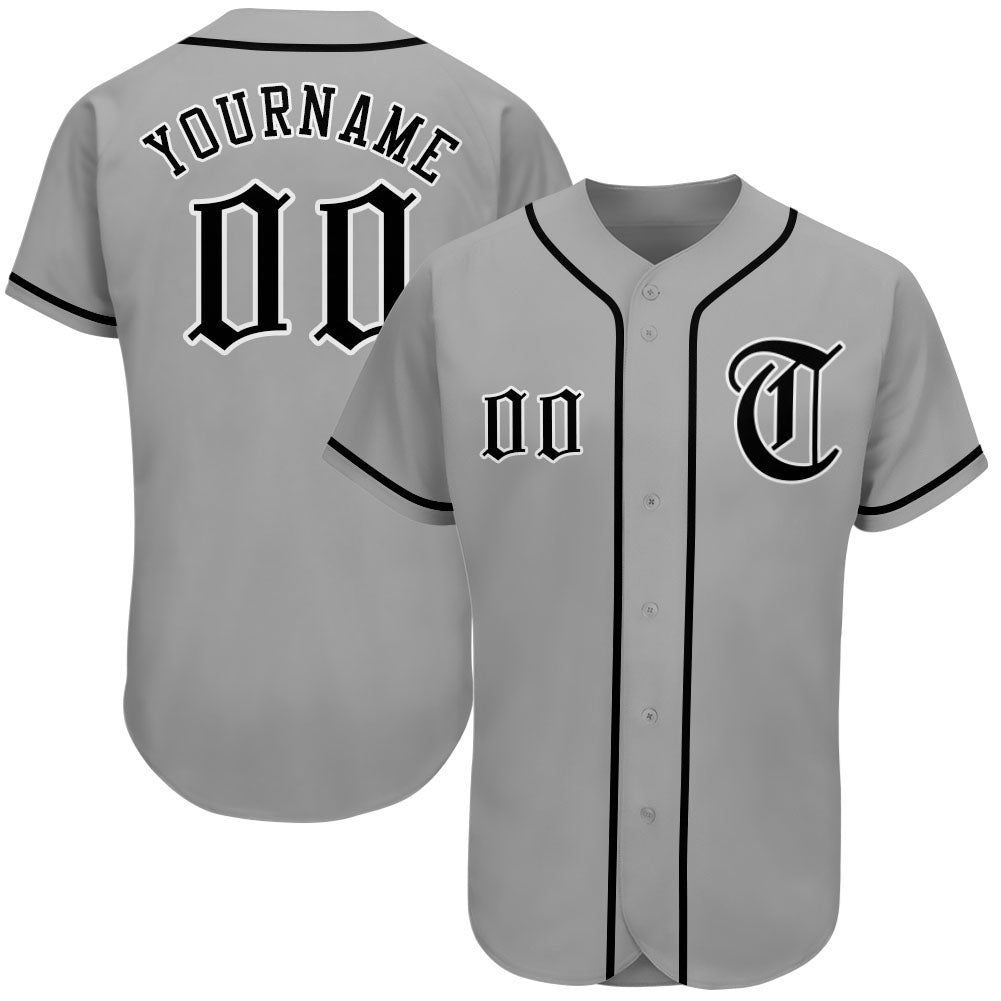 Custom Men's Detroit Tigers Home Jersey - White Authentic