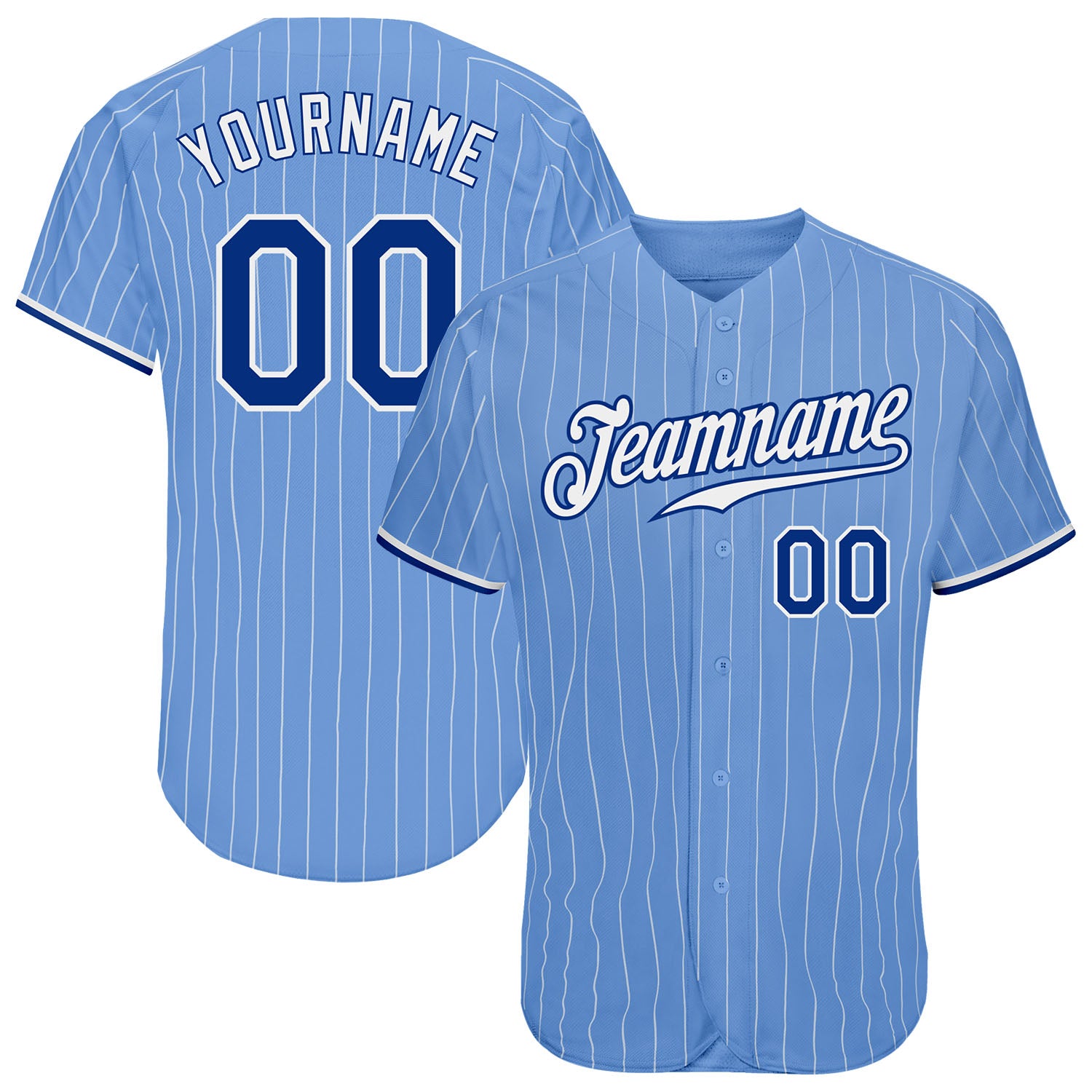 Royals Womens Personalized Light Blue Jersey