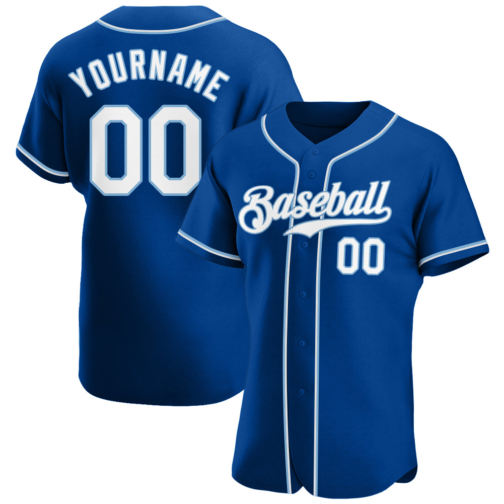 Royals Womens Personalized Light Blue Jersey