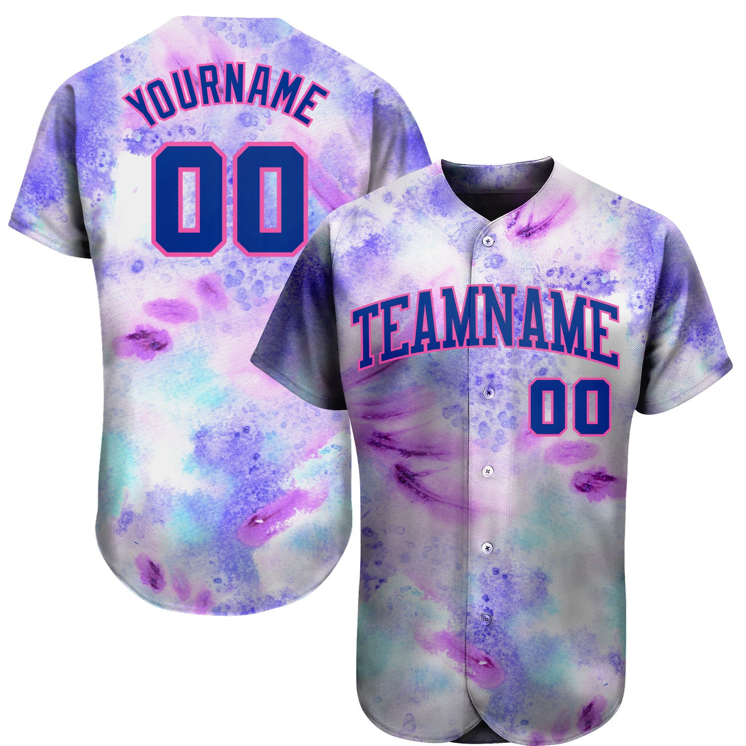 Custom Pink White Authentic Baseball Jersey for Men and Women - OwlOhh