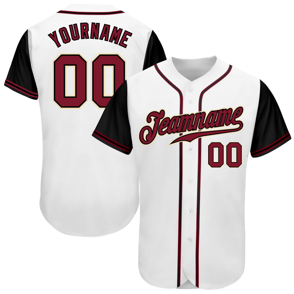 Custom Pink White-Black Authentic Baseball Jersey For Men and Women -  OwlOhh - Owl Ohh