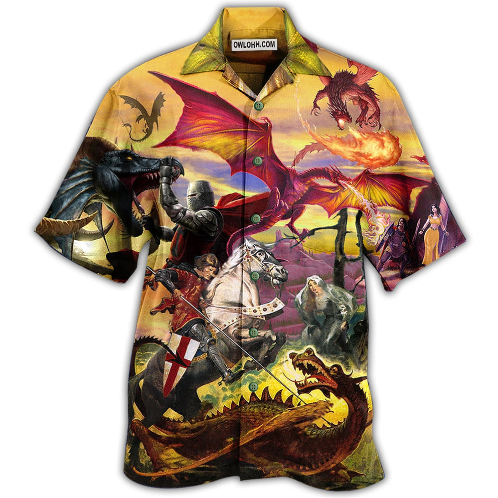 Dragon Fighting The Knights – Hawaiian Shirt