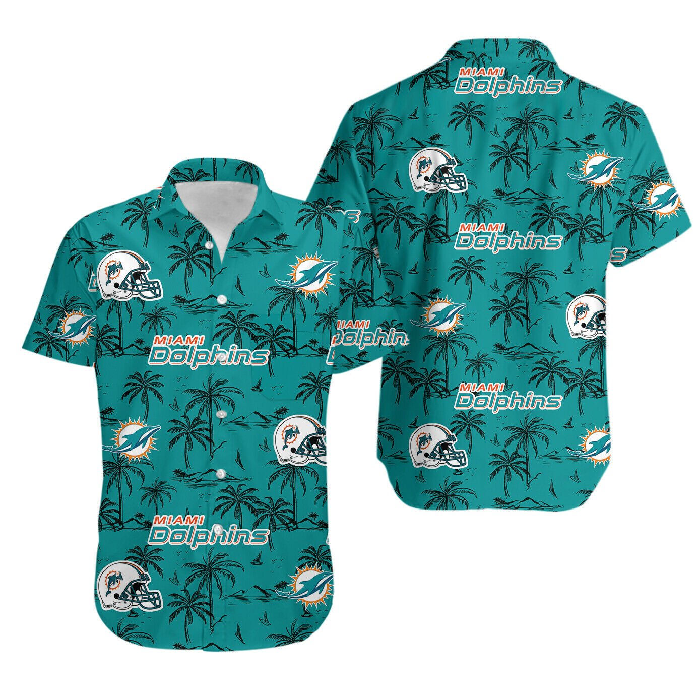 Miami Dolphins Mickey Hawaiian Shirt - Owl Fashion Shop