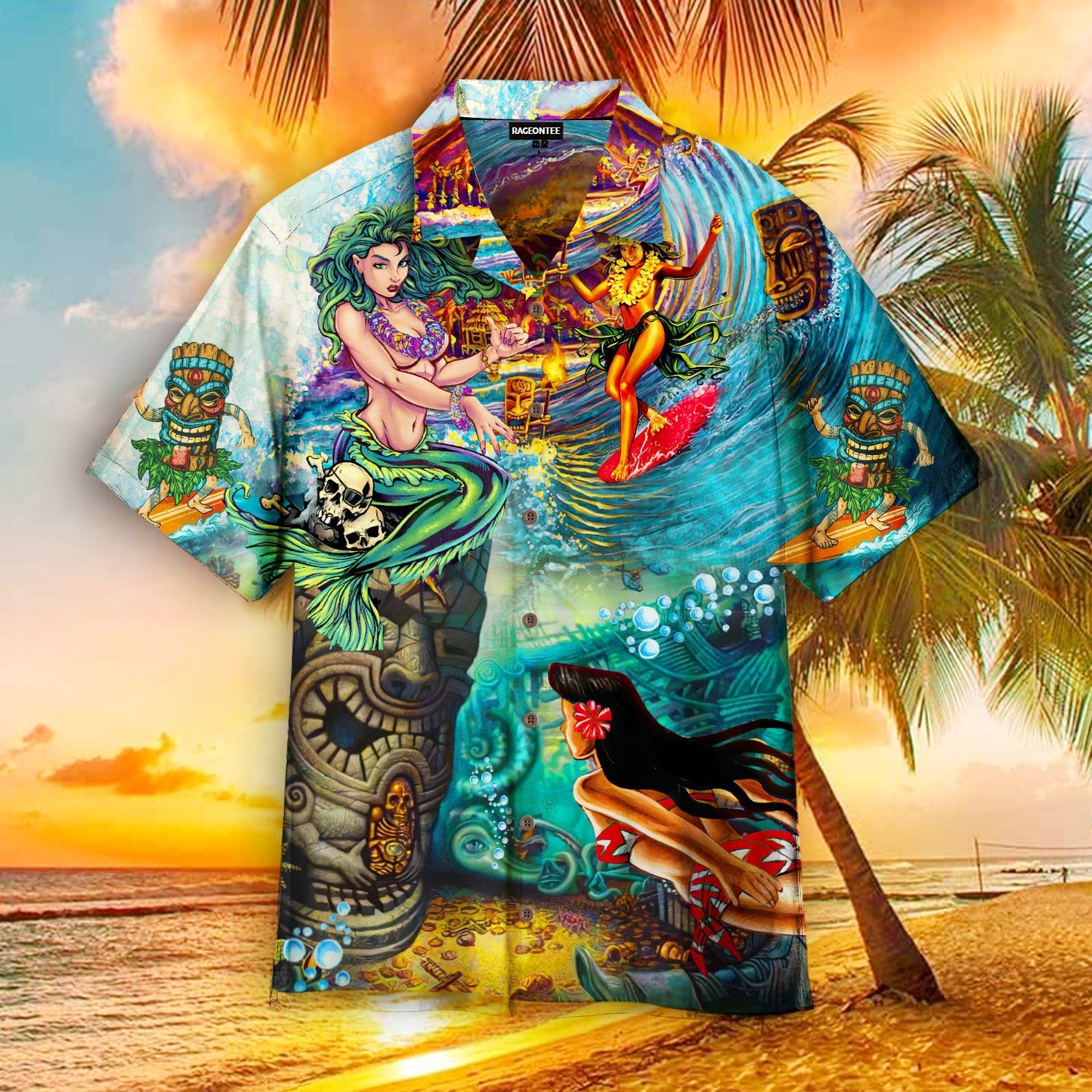 The Tiki Bar Is Open Unisex Hawaiian Shirt