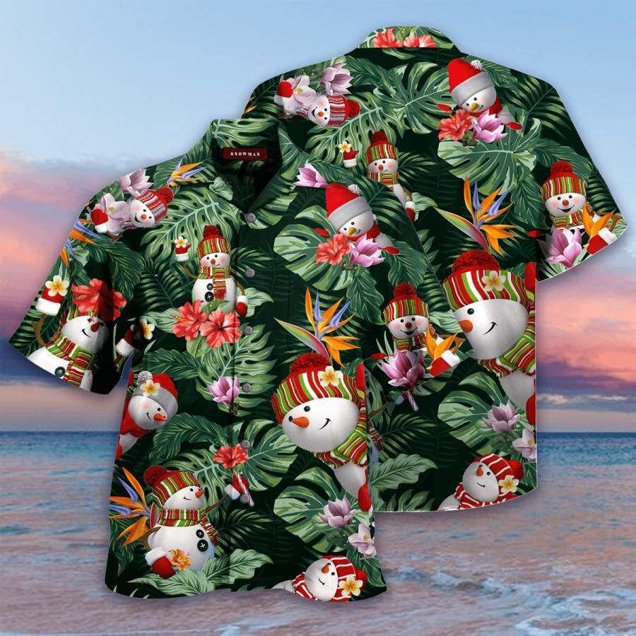 Hawaiian Shirts Stay Cool Snowman