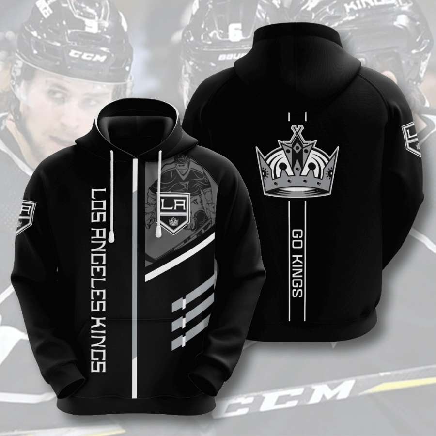 Los Angeles Kings NHL Wave 3D Hoodie Sweatshirt Jacket - Owl Fashion Shop