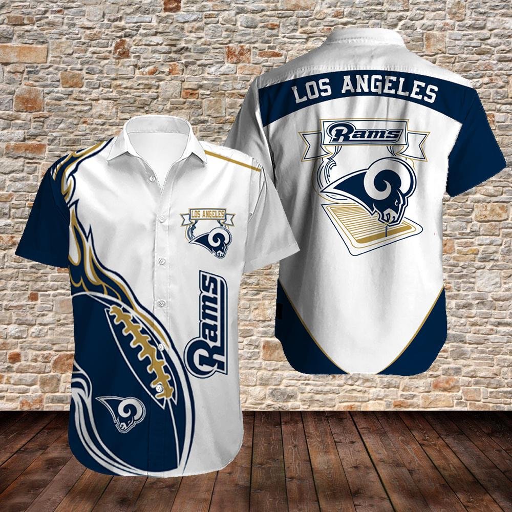 Los Angeles Rams NFL Hawaiian Shirt 4th Of July Independence Day Ideal Gift  For Men And Women Fans