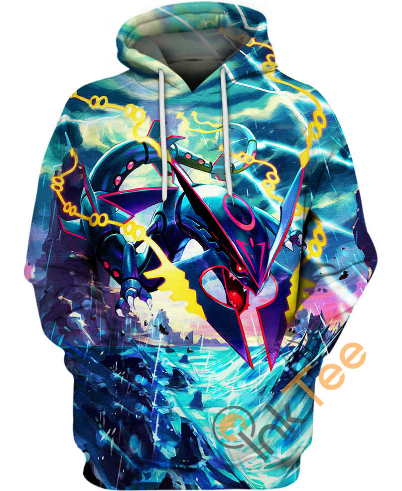 Mega Rayquaza Amazon Best Selling Pullover 3D Hoodie  – OwlOhh