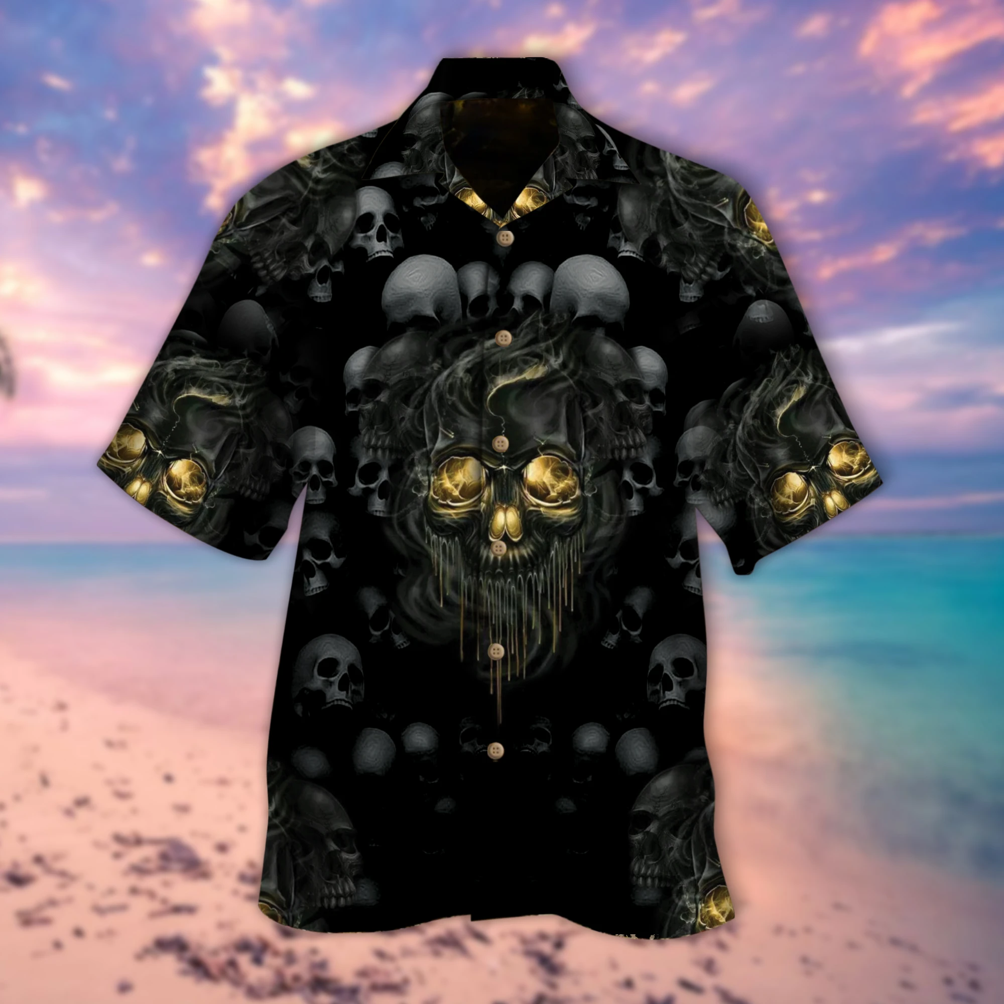 Mysterious Skull Hawaiian Shirt