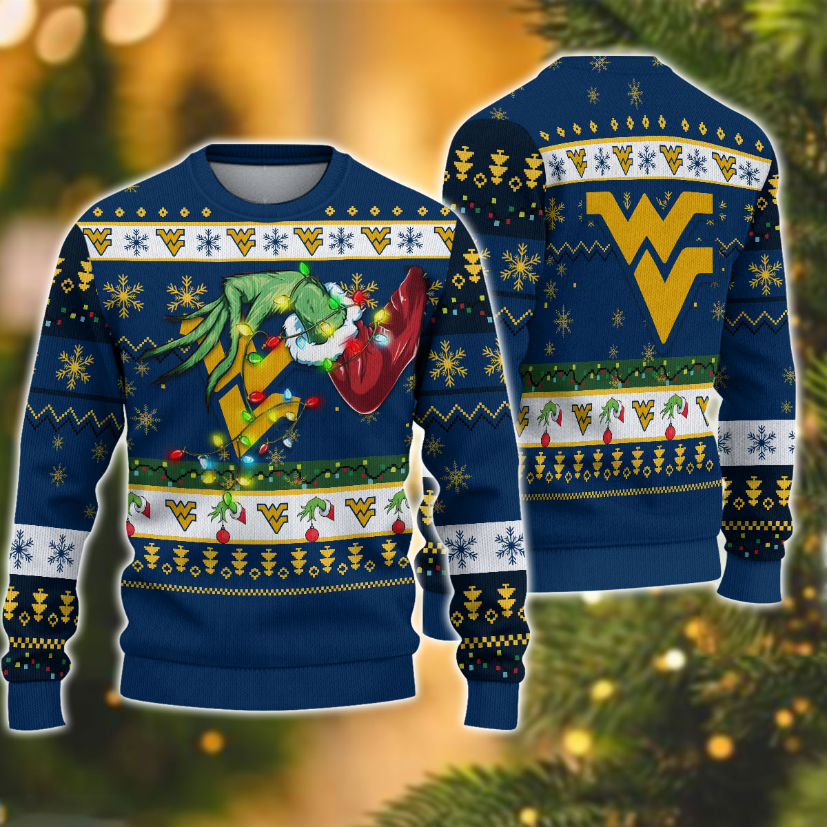 NCAA LSU Tigers Grinch Christmas Ugly Sweater - OwlOhh