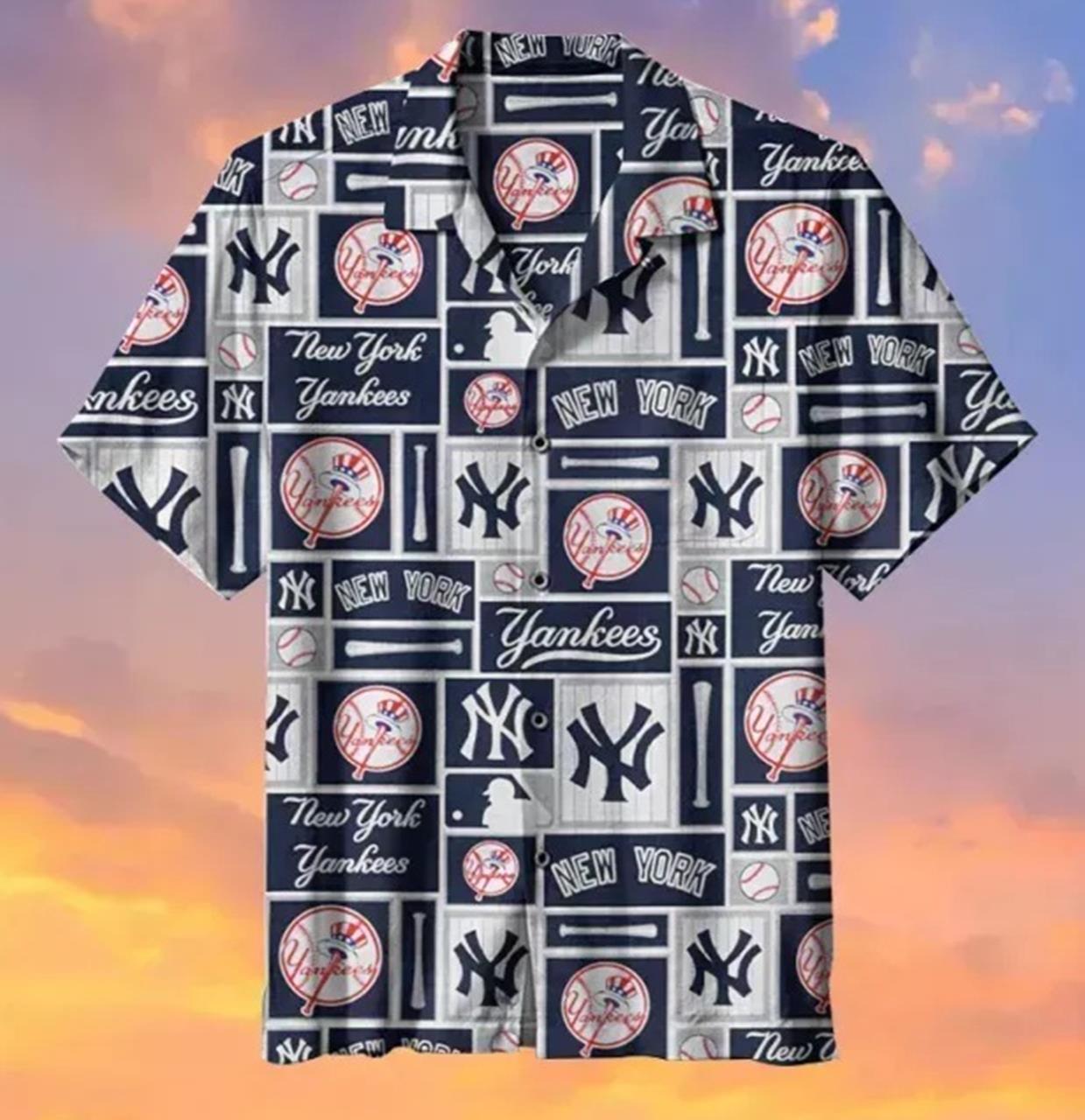 New York Yankees Hawaiian Shirt - Owl Ohh
