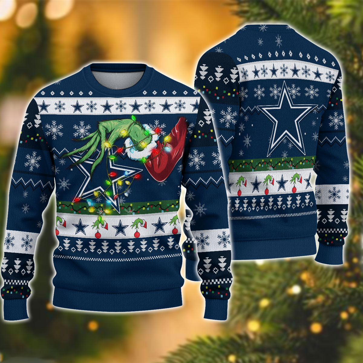 NFL Dallas Cowboys Grinch Christmas Ugly Sweater NAM11102309 – OwlOhh