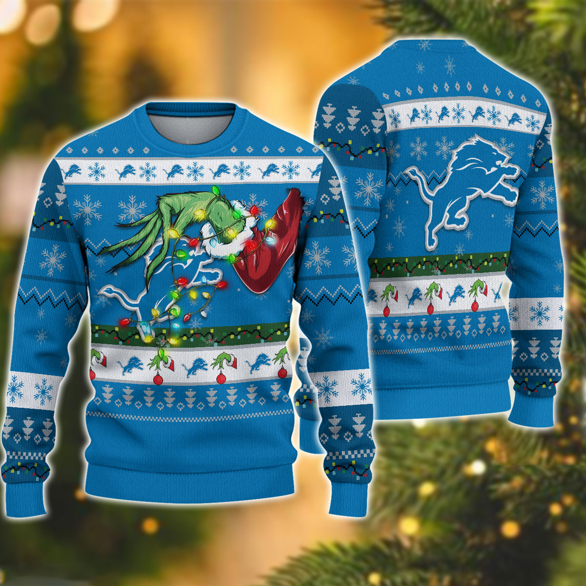 NFL Detroit Lions Grinch Christmas Ugly Sweater NAM11102311 – OwlOhh