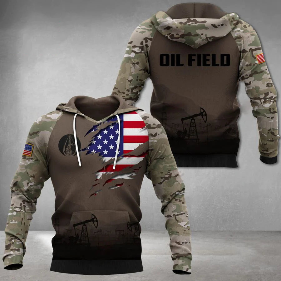 Oilfield Man Printed Unisex Shirts 3D All Over Printed Custom Text Name For Men and Women – OwlOhh