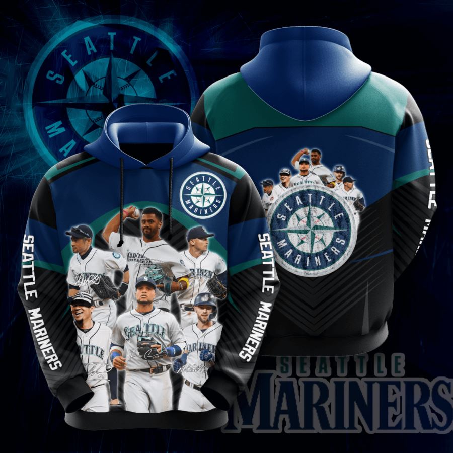 Personalized Seattle Mariners No1771 Custom Pullover 3D Hoodie