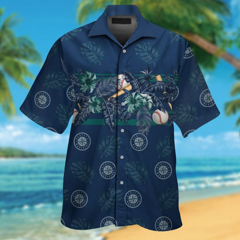 Mariners Hawaiian Shirt Seattle Mariners Cool Tiki Custom Hawaiian