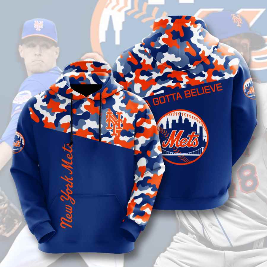 Sports Baseball Mlb New York Mets Usa 242 Pullover 3D Hoodie  – OwlOhh