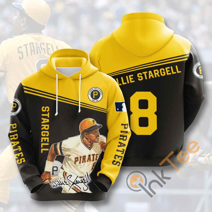 Sports Baseball Mlb Pittsburgh Pirates Willie Stargell Usa 875 Pullover 3D Hoodie  – OwlOhh