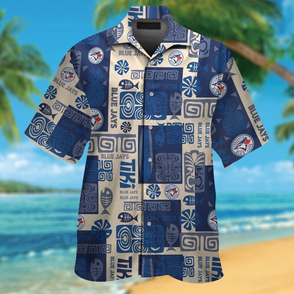 Personalized Toronto Blue Jays Hawaiian Shirts Short Beach - Owl Ohh