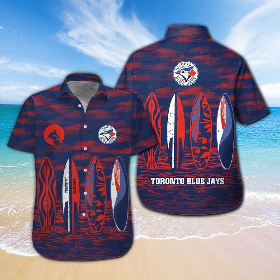 Personalized Toronto Blue Jays Hawaiian Shirts Short Beach - Owl Ohh