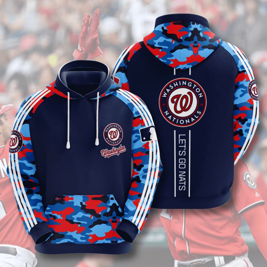 Washington Nationals No2079 Custom Pullover 3D Hoodie - OwlOhh