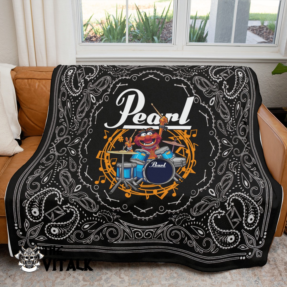 Animal The Muppet Pearl Drums Fleece Blanket Custom Print Blanket – Flannel Blanket – OwlOhh