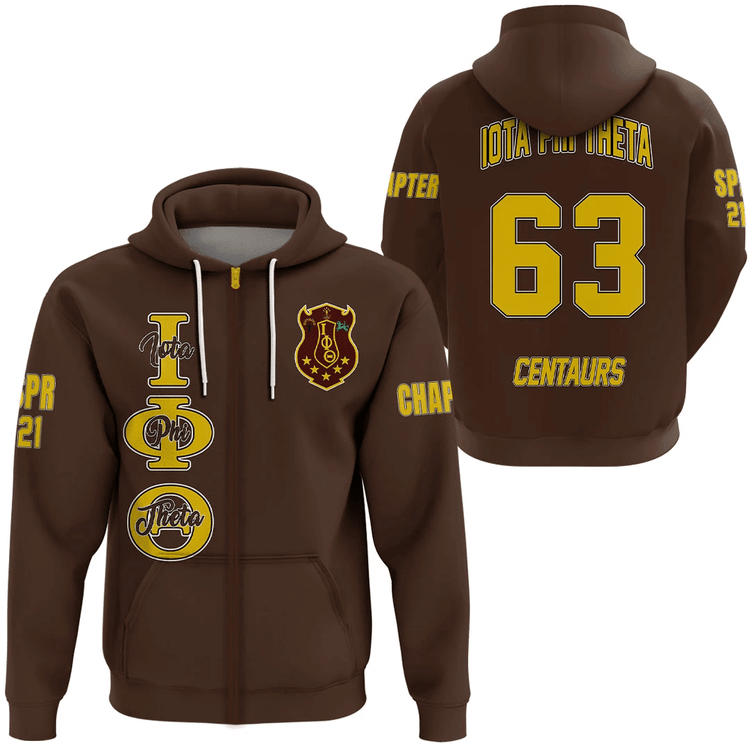 Customized Hoodie – Iota Phi Theta Zip Hoodie – For Men and Women – For Men and Women