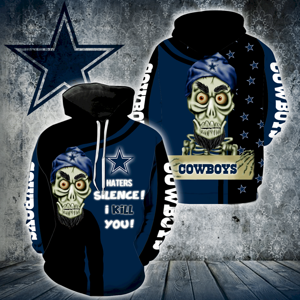 Dallas Cowboys Skull Full All Over Print 3D Hoodie For Men And Women  – OwlOhh