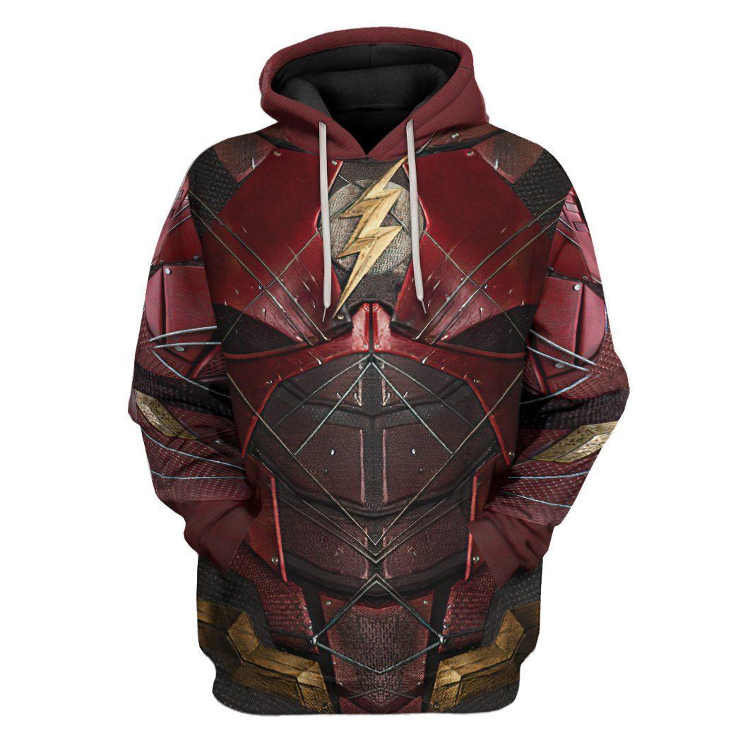 DC The Flash Suit Custom Hoodie Apparel – Unisex Hoodie For Men and Women – OwlOhh