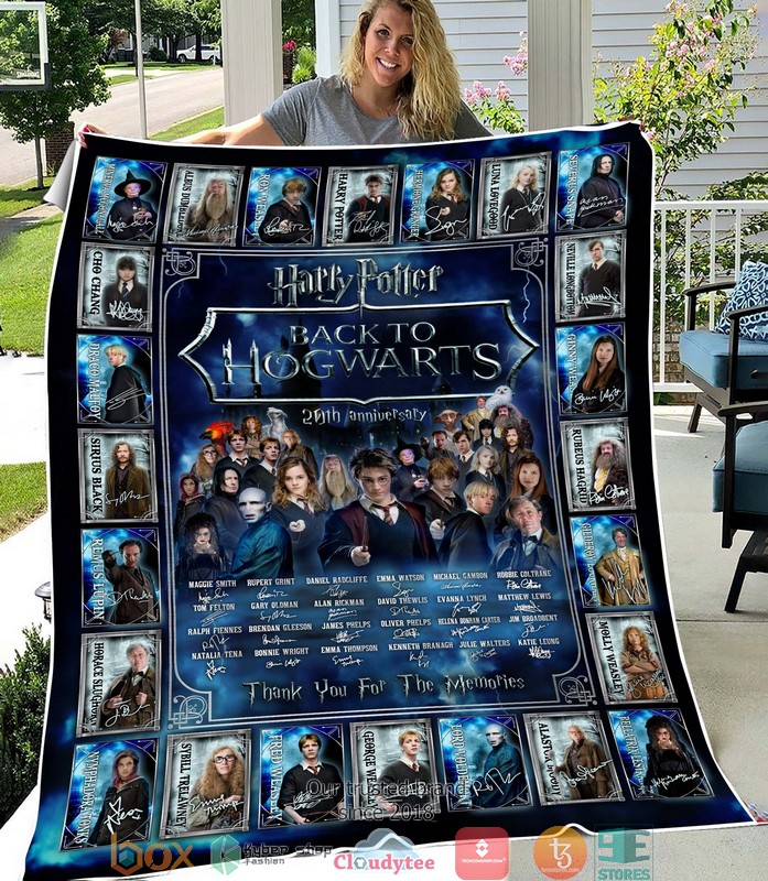 Harry Potter Back To Hogwarts Thank You For The Memories Blanket Custom Print Blanket – Flannel Blanket – OwlOhh