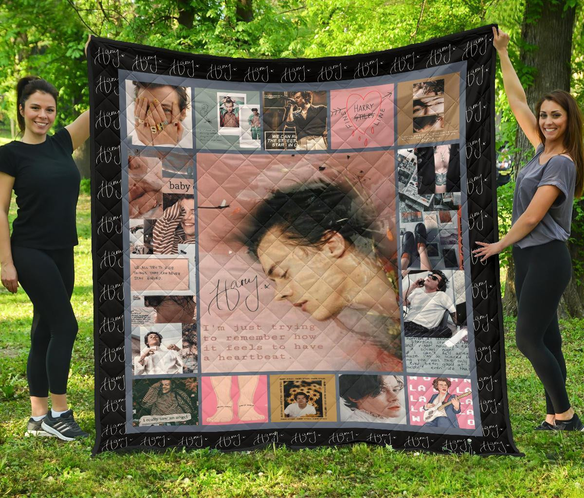 Harry Styles Quilt Blanket Gift Idea For Music Fan  – OwlOhh