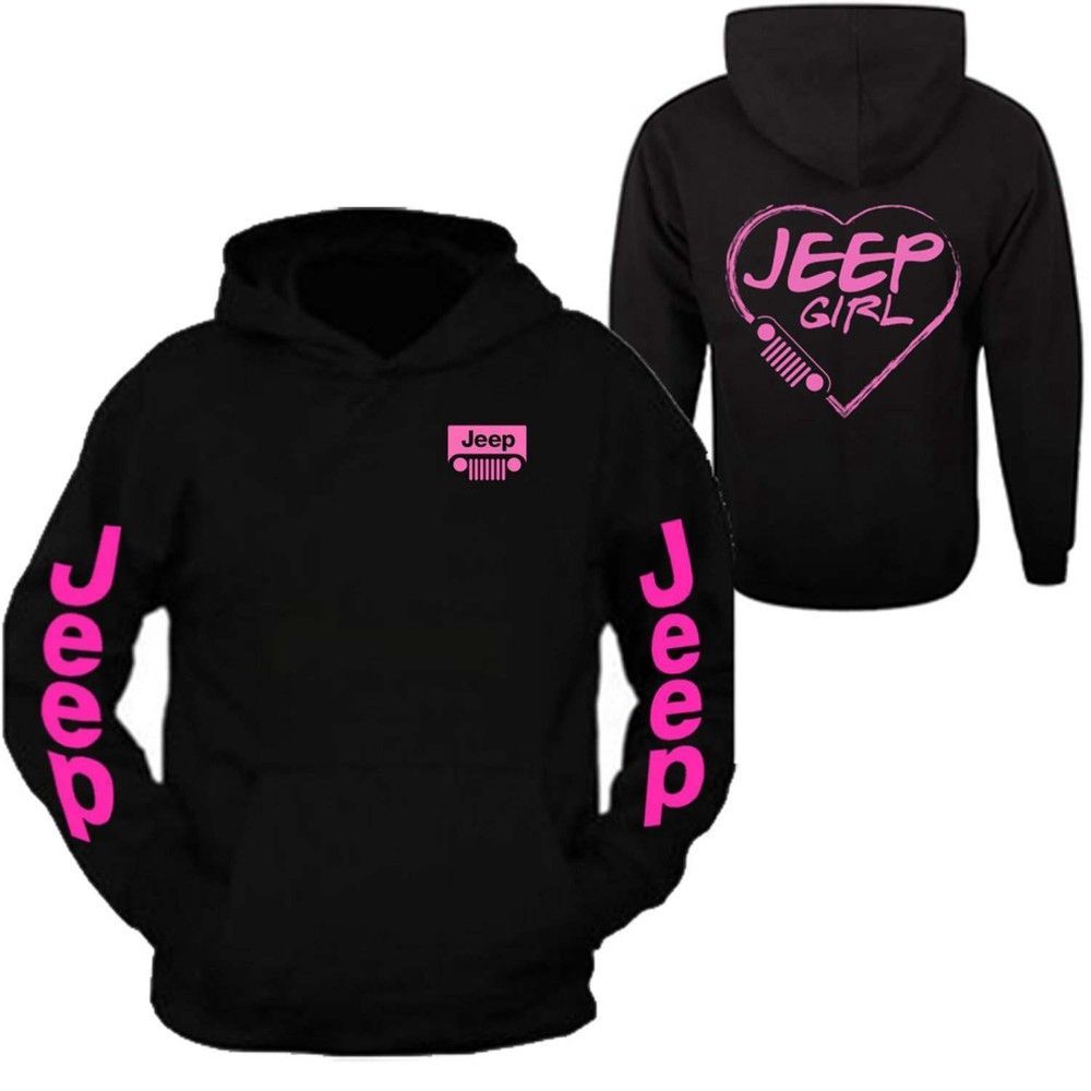 Jeep Girl Hooded Pink 3D Hoodie For Men For Women All Over Printed Hoodie  – OwlOhh