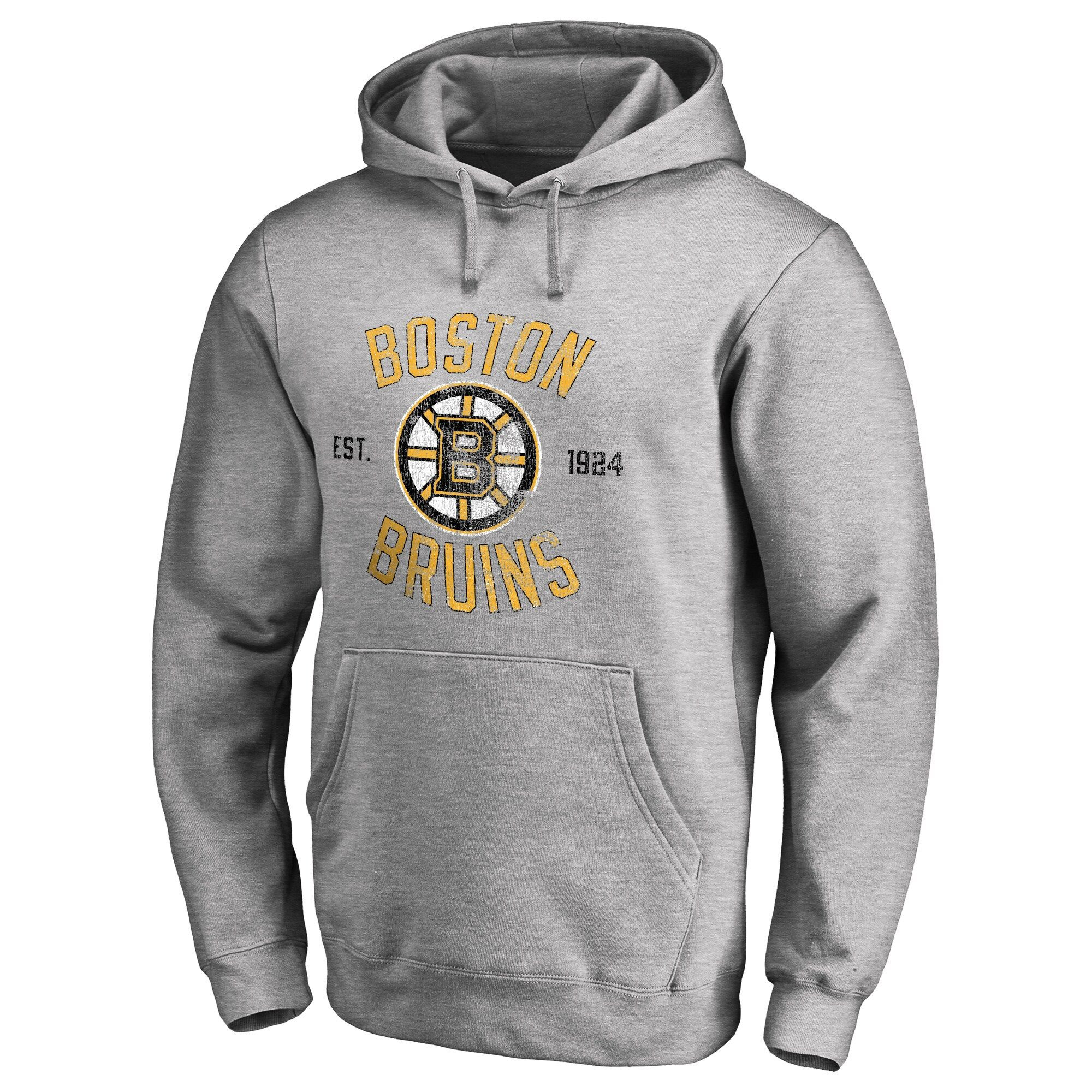 Men’s Ash Boston Bruins Heritage Pullover Unisex Hoodie – OwlOhh