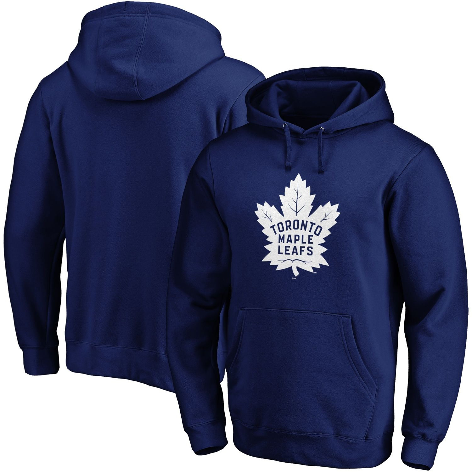 Men’s Blue Toronto Maple Leafs Primary Team Logo Fleece Pullover Unisex Hoodie – OwlOhh