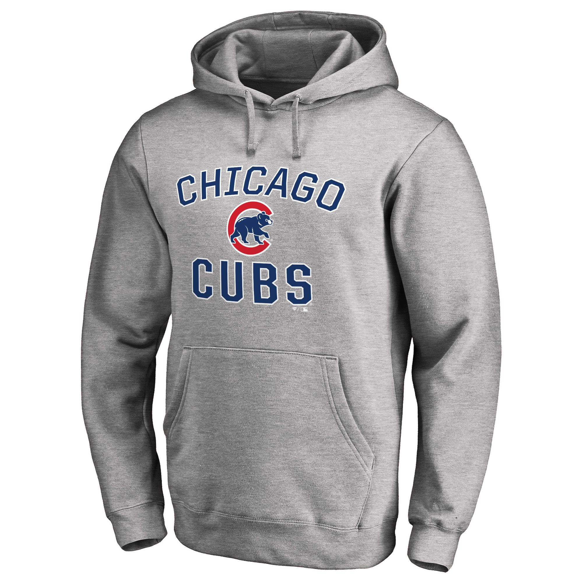 Men’s Chicago Cubs Heathered Gray Team Victory Arch Pullover Unisex Hoodie – OwlOhh