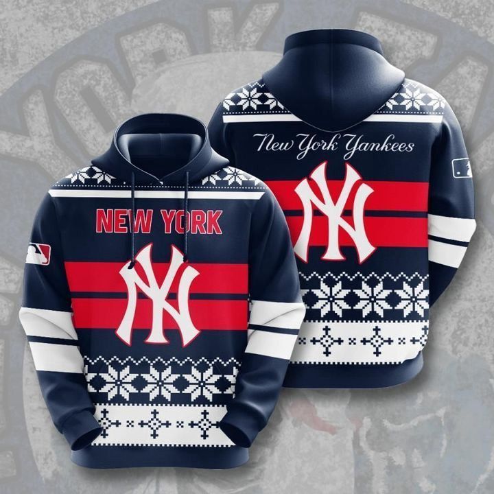 New York Yankees Christmas Pullover And Zippered Hoodies Custom 3D Graphic Printed 3D Hoodie All Over Print Hoodie Sweatshirt For Fans Men Women  – OwlOhh