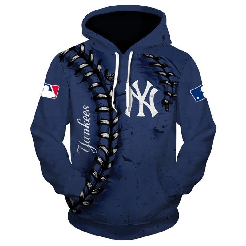New York Yankees Pullover And Zippered Hoodies Custom 3D New York Yankees Graphic Printed 3D Hoodie All Over Print Hoodie For Men For Women  – OwlOhh