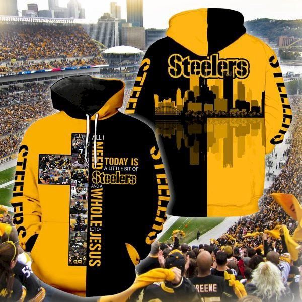 Pittsburgh Steelers Cross All Over Print 3D Hoodie For Men And Women  – OwlOhh