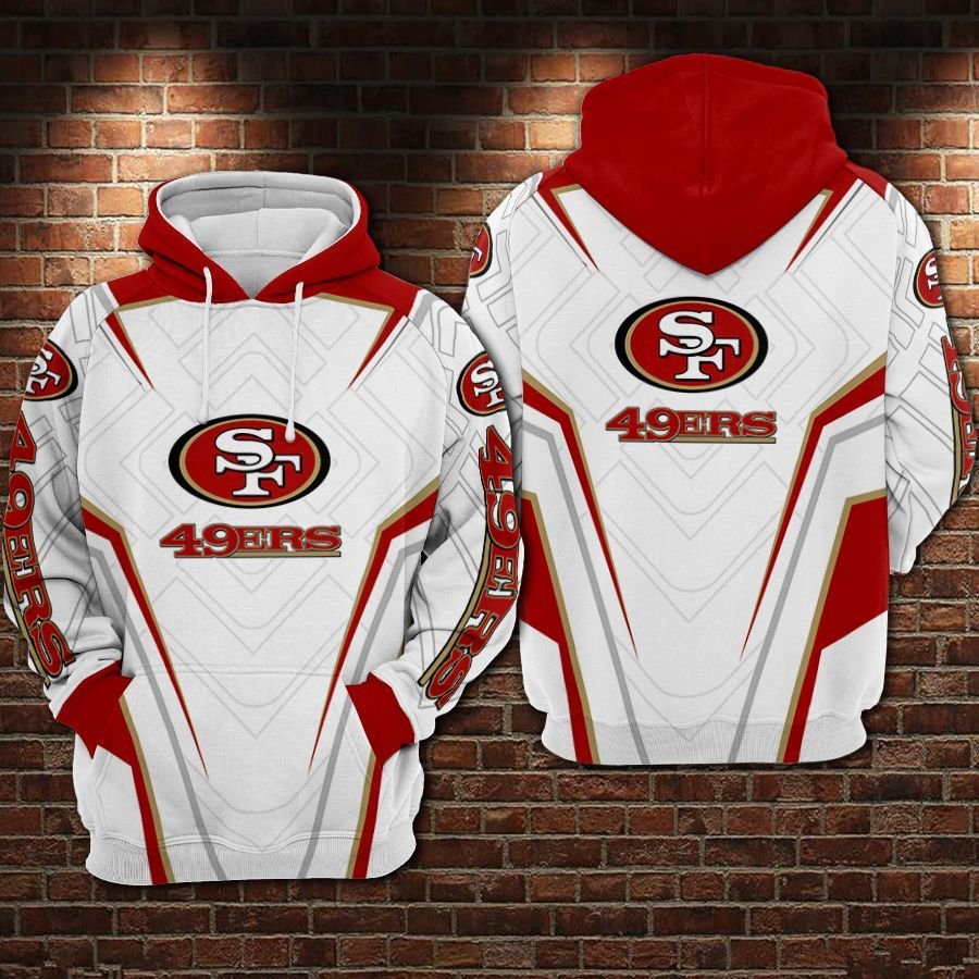 San Francisco 49ers Nfl Football White 3d Hoodie For Men For Women San Francisco 49ers All Over Printed Hoodie. San Francisco 49ers 3d Shirt  – OwlOhh