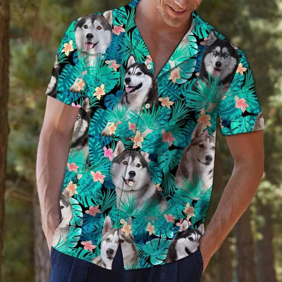 Siberian Husky Tropical Hawaii Shirt TA0708201 - OwlOhh